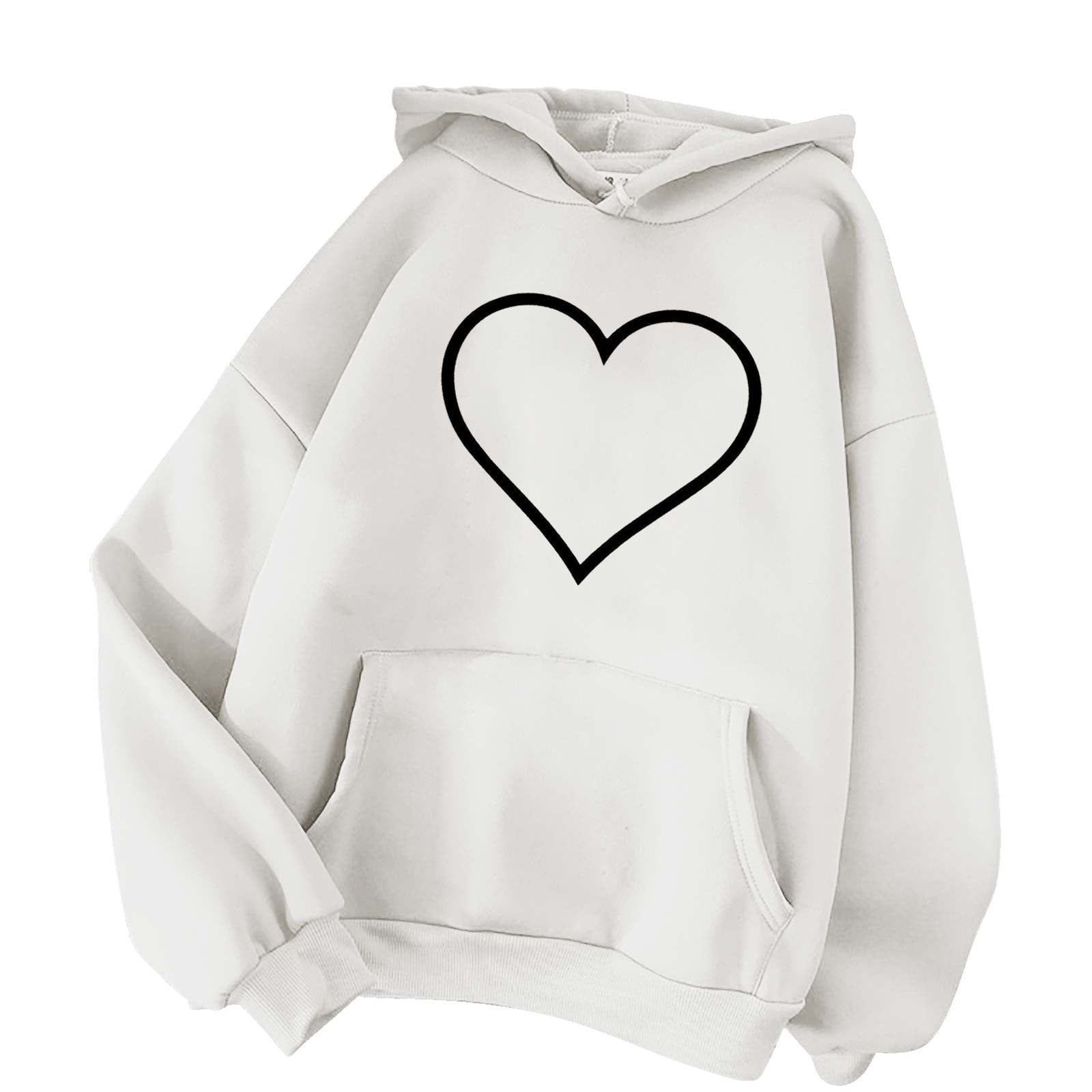Women's Hoodie Sweatshirt Heart Text Front main image 1