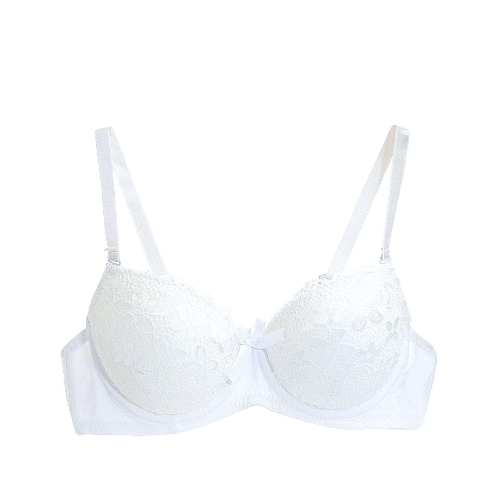 Underwired Full Coverage No Padding Floral Lace Plus Size Bra