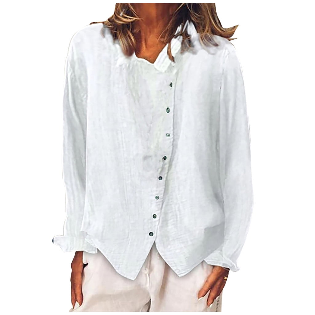 Women's Summer Lace Sleeve Zip-Up Top - Loose Fit Crewneck Tunic Blouse, Casual Short Sleeve Shirt