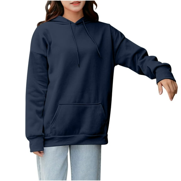 bnaln Womens Oversized Hoodies Fleece Hooded Sweatshirts Plus Size Long Sleeve Pullover Tops Casual Lightweight Hoodie Sweatshirt Baggy Sportwear Fall Outfits Winter Clothes