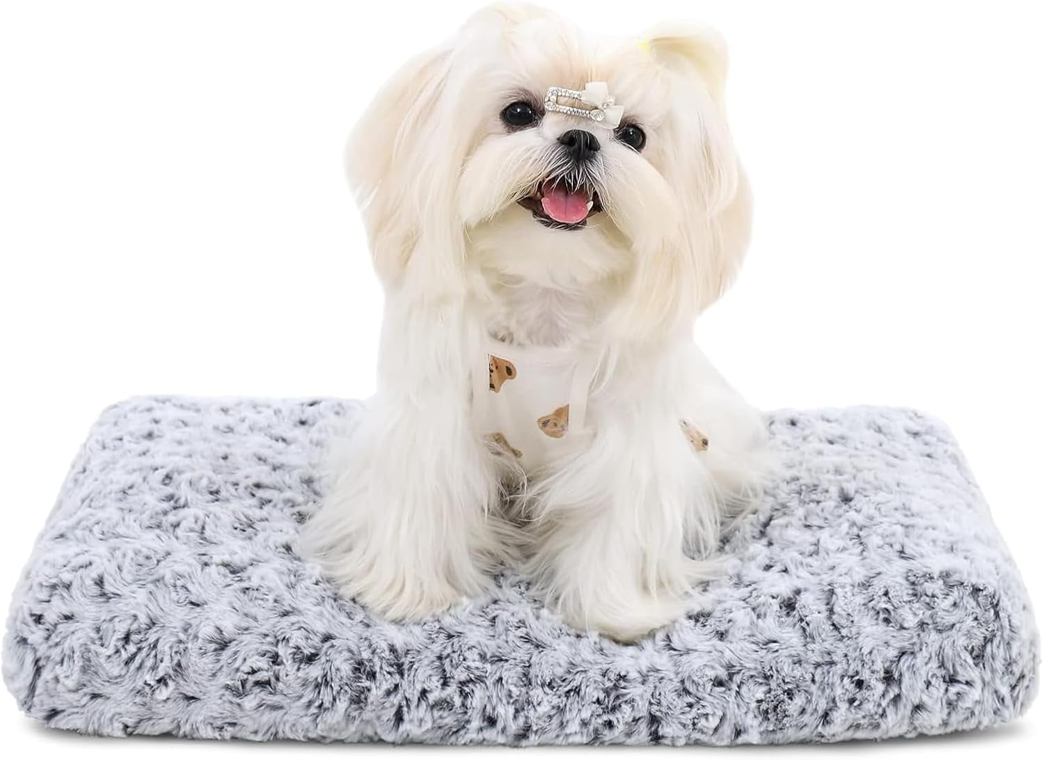 bnmjiklo Washable Dog Bed Deluxe Plush Dog Crate Beds Comfy Kennel Pad ...