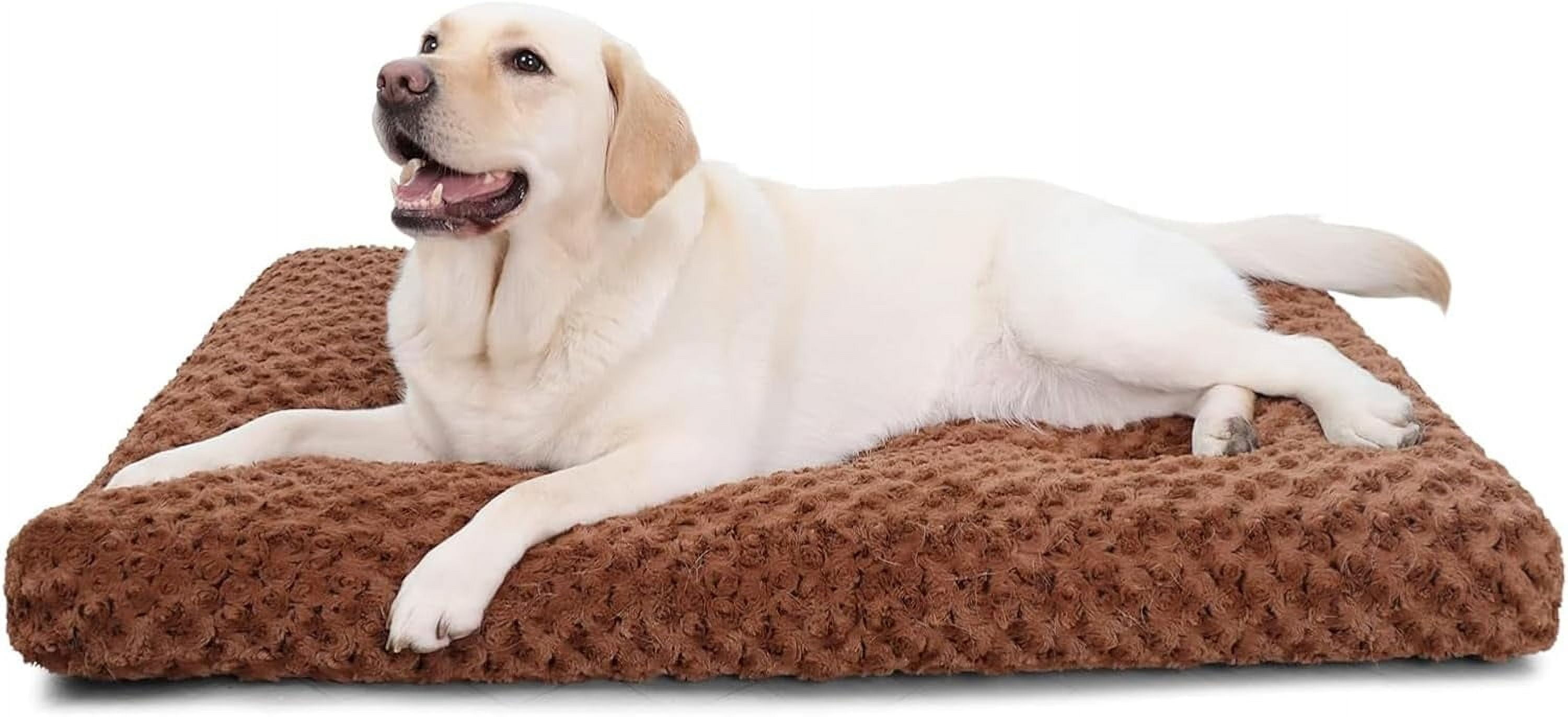 Picture of bnmjiklo Washable Dog Bed Deluxe Plush Dog Crate Beds Comfy Kennel Pad ...