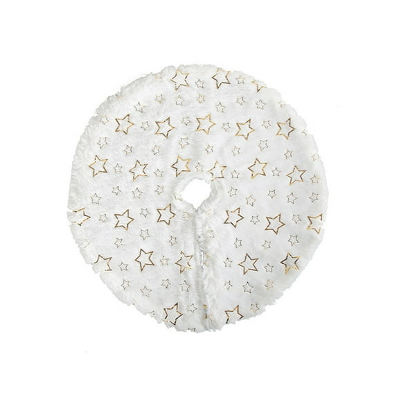 bobasndm Christmas Tree Decor Mini Christmas Tree Skirt with Snowflake/star Pattern Festive Xmas Tree Decor Ornament Washable Party Supplies Home Decoration