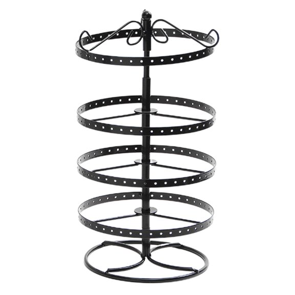 bobasndm Earrings Hanger Earrings Holder Organizer 4-tier Rotating Jewelry Rack
