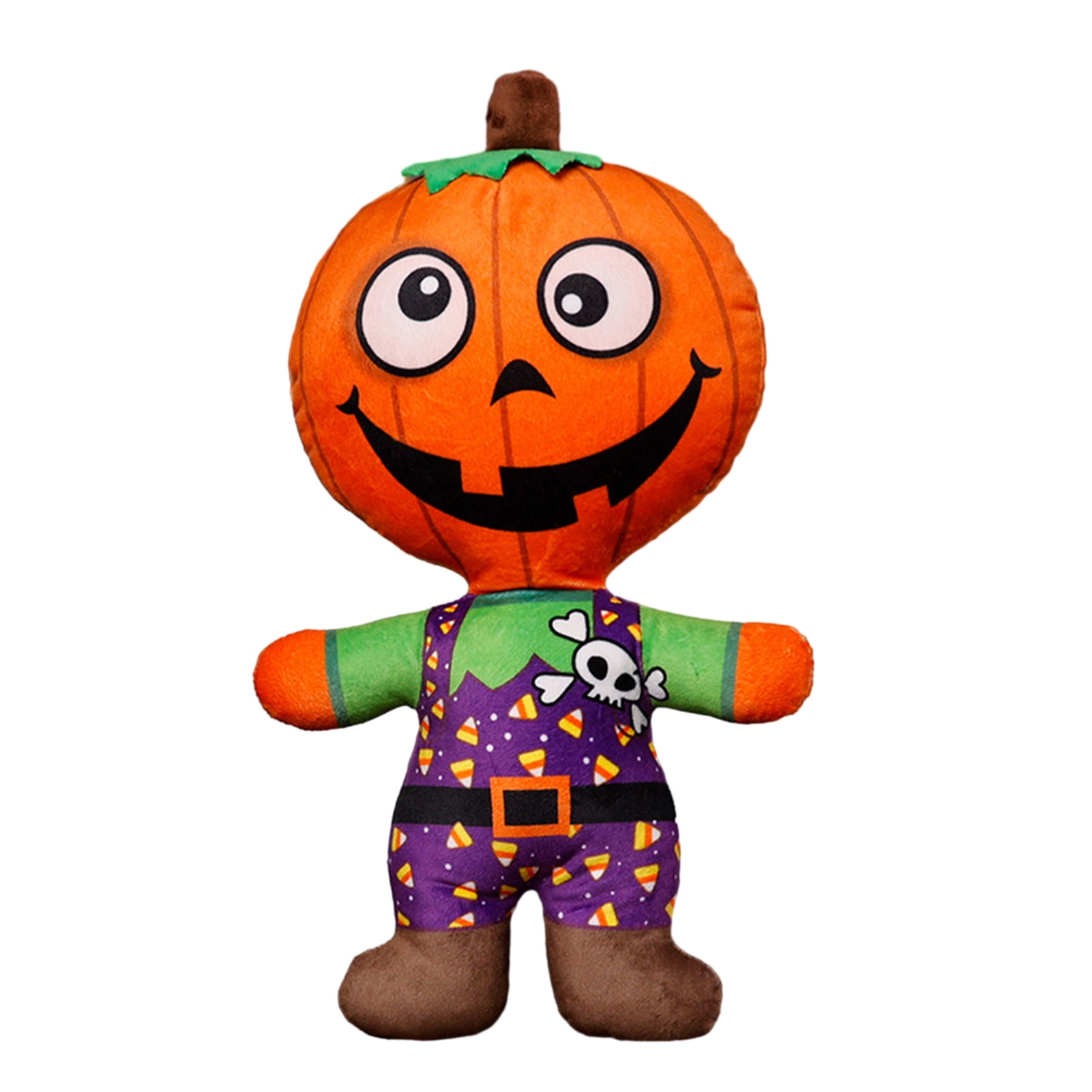 bobasndm Zombie Halloween Plush Toy Funny Cartoon Pumpkin Man Skull