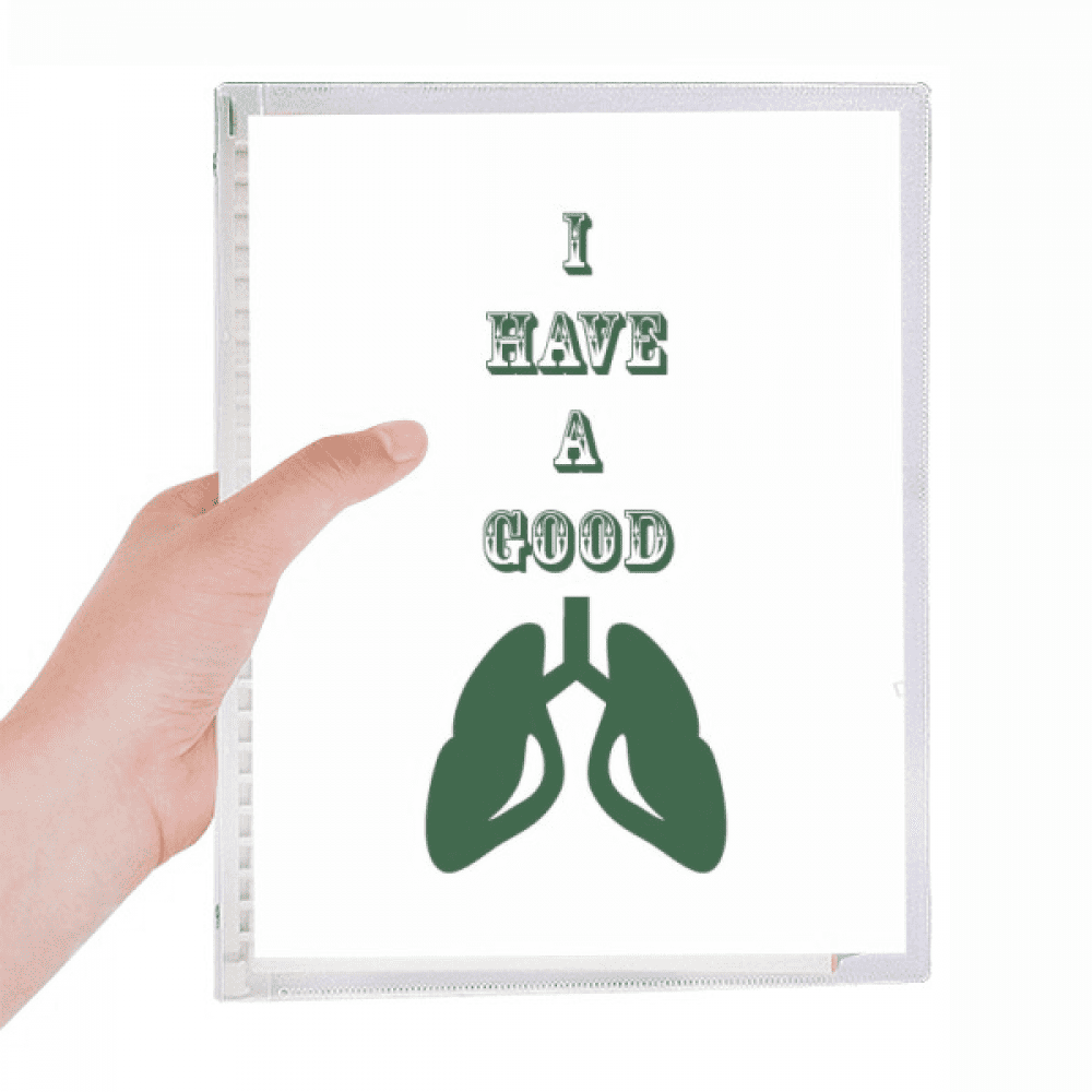 body lungs breathing lucky notebook loose diary refillable journal statiry