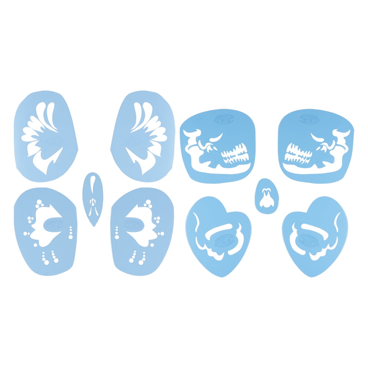 body painting stencils 2pcs Face Paint Stencils Body Painting Tools