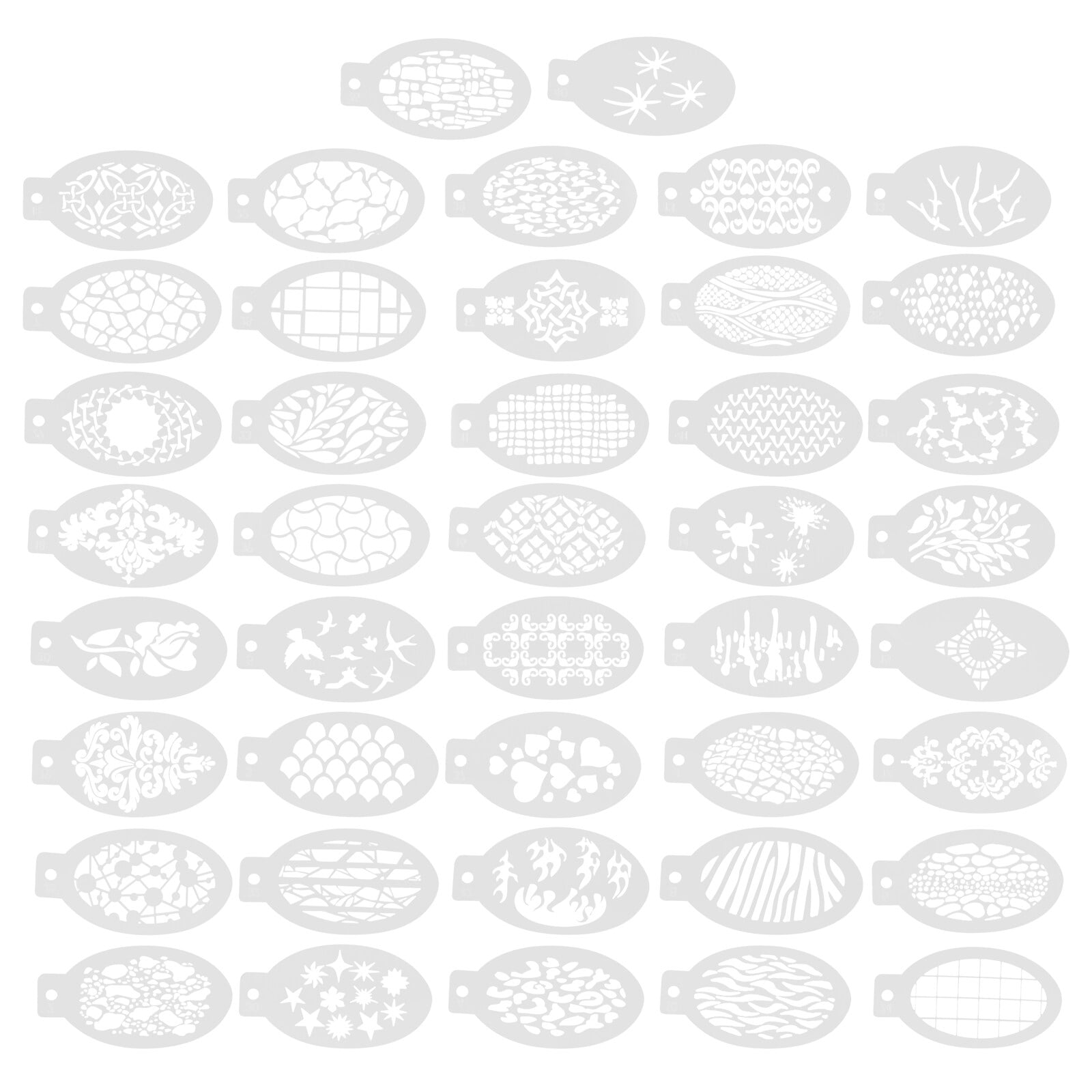 body painting stencils 42pcs Stencil Body Painting Stencil DIY Reusable