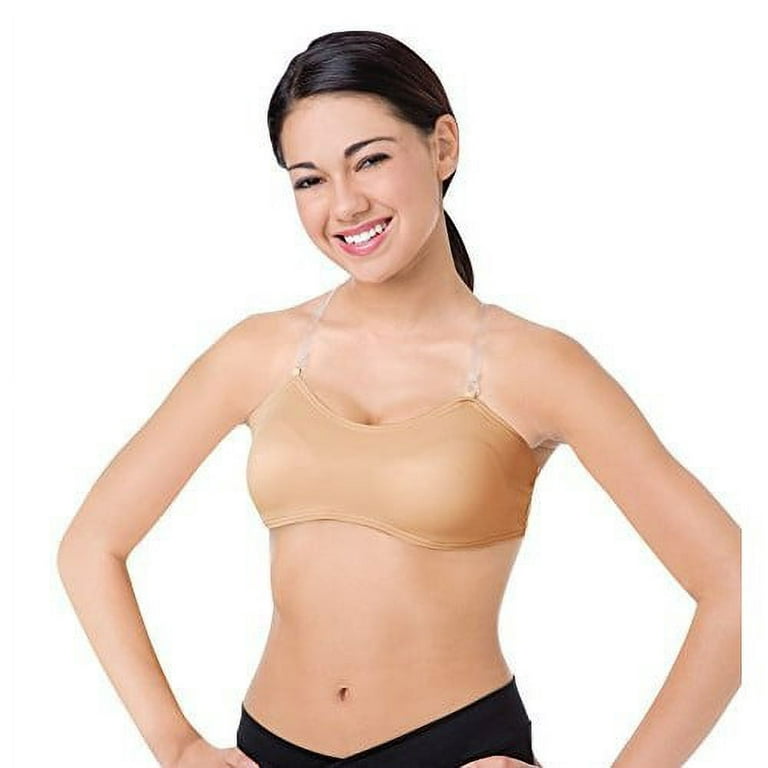 body wrappers 274 womens' under wraps padded convertible halter/tank bra  (xs, nude)