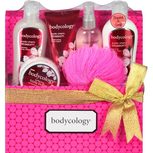 bodycology Exotic Cherry Blossom Bath Gift Set, 6 pc
