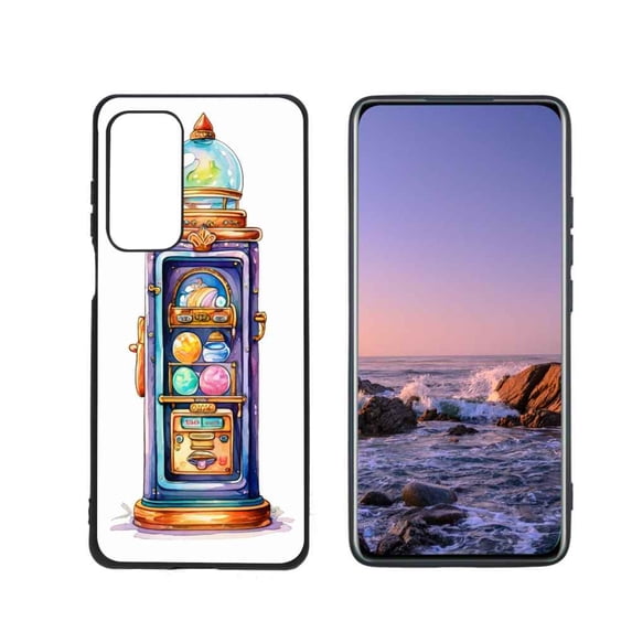 boho-vintage-vending-machine-879 Phone Case, Designed for Motorola MOTO Edge 2021 Case Soft Silicon for women girls boys wife gift,Shockproof Phone Cover