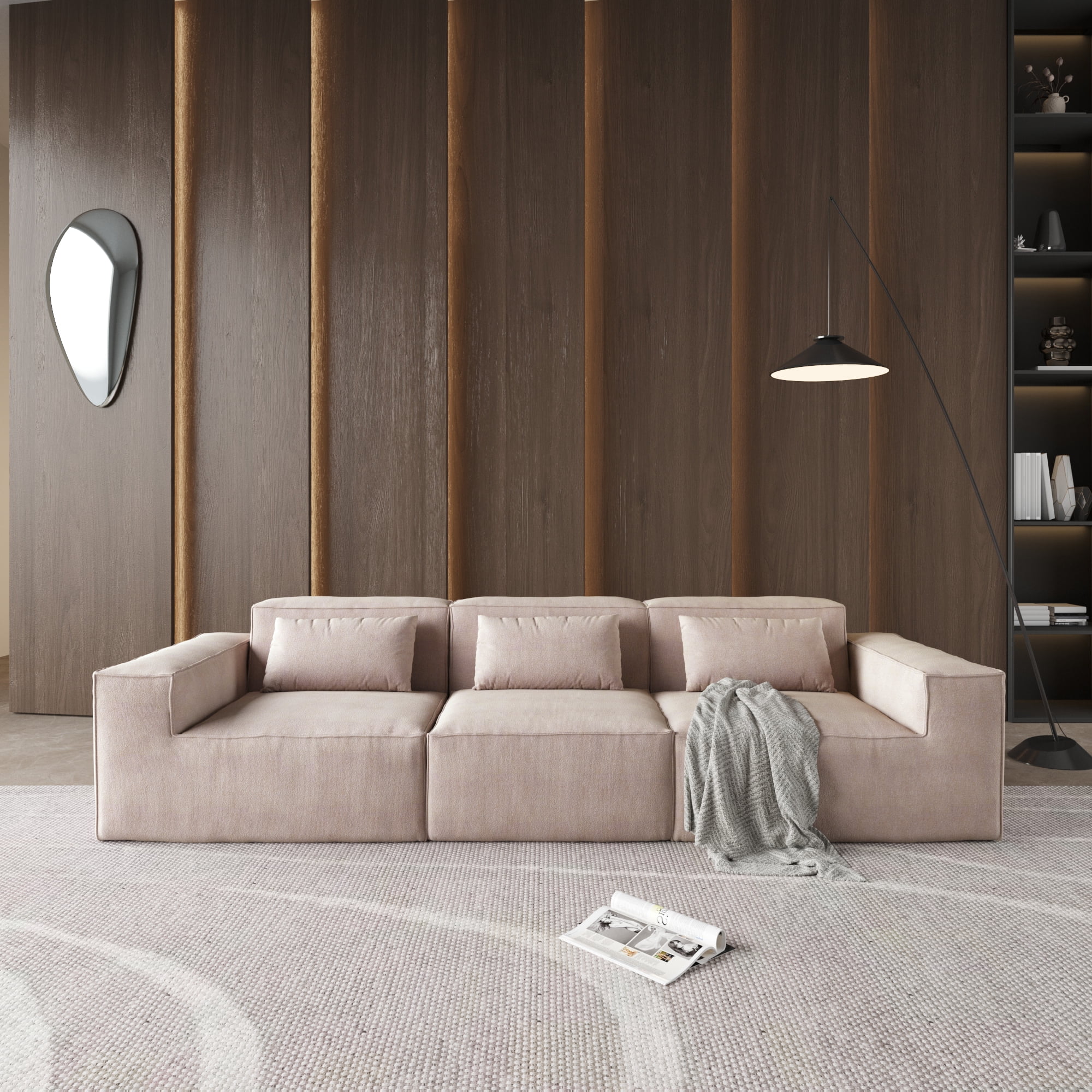 Photo inspiration: Picture Idea: Bokifol 118 Modular Sectional Sofa For Living Room Corduroy Modern
