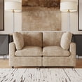 thumbnail image 1 of bokifol 67" Loveseat Sofa,Modern Chenille Sectional Sofa Cloud Couch for Living Room,Apartment,Office,Khaki, 1 of 17