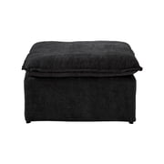 bokifol Cloud Couch,Sectional Sofa Detachable and Washable,Easy to Assemble Sofa for Home,Apartment,Dorm,Bonus Room,Ottoman,Black