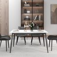 thumbnail image 1 of bokifol Dining Table,Kitchen Table,for Dining Room,Seats 4-6 People,Modern Farmhouse,Heat-Resistant Surface,Quick Assembly, 1 of 8