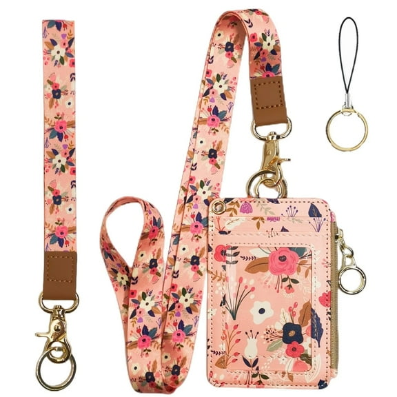 bolimoss Durable Badge & ID Holders, Leather Pink, 2.82 oz