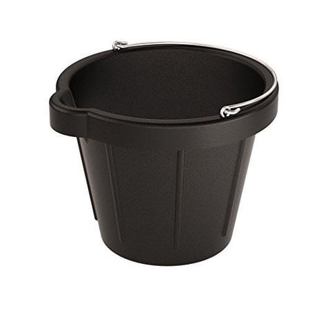 bon 84-905 12-quart heavy duty molded rubber pail with lip