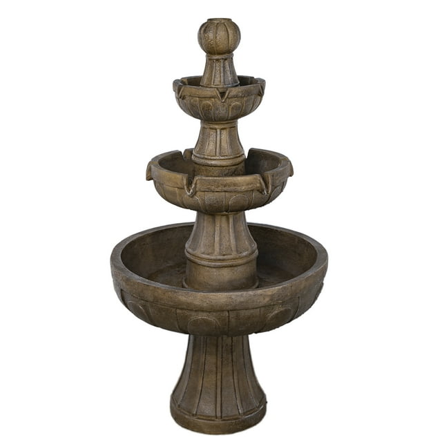 bond Transitional 45" Outdoor 3Tier Cascading Fountain