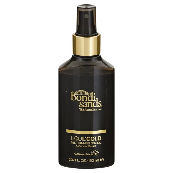 bondi sands liquid gold self tanning dry oil provides a longer lasting