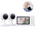 thumbnail image 1 of bonoch 4.3" Baby Monitor with 2 720p Video LCD Display Cameras with 23Hour Battery, VOX Mode, 2-Way Audio, Auto Night Vision, 1 of 10