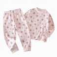 thumbnail image 1 of boobe Baby 2 Piece For Kids Ultra Soft Comfy Wicking Gentle Skin Kids Loungewear Toddler Baby Nightgown Top+Pants 9-12 Months, 1 of 7