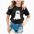 thumbnail image 1 of boobe Toddler Girls Halloween Shirt Cute Tee Tops Spooky Season Fall Clothes, 1 of 5