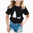 thumbnail image 1 of boobe Toddler Girls Halloween Shirt Cute Tshirt Short Sleeve Tee Top Spooky Season Fall Outfit, 1 of 4