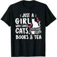 thumbnail image 1 of books and tea T-Shirt, 1 of 3