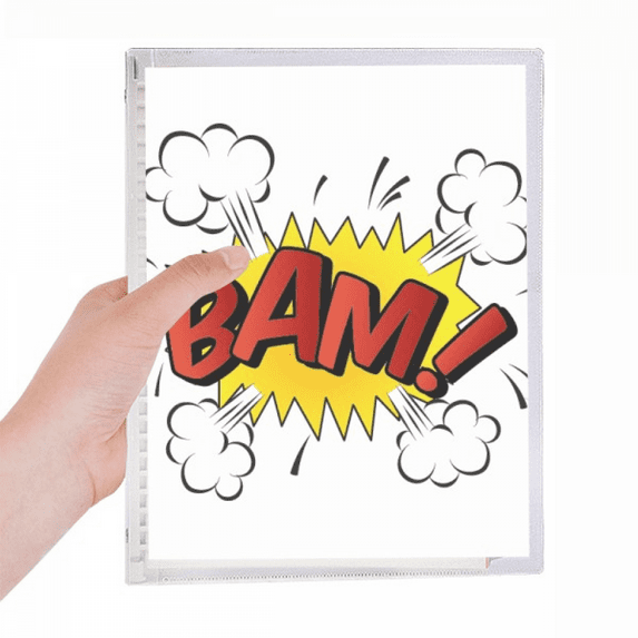boom exclamation spark notebook loose diary refillable journal statiry