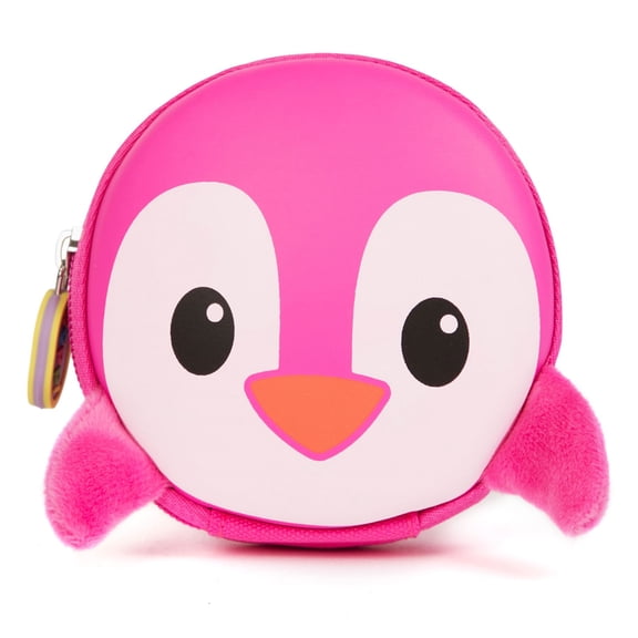 boppi Tiny Trekker Keychain Pouch - PENGUIN - Pink BB116G
