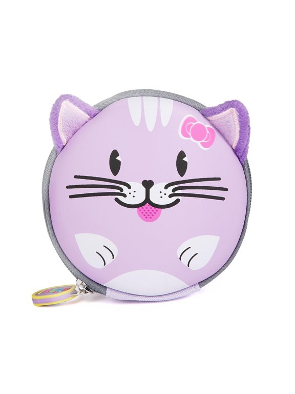 Tiny Trekker Keychain Pouch - PURPLE CAT