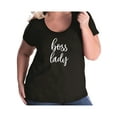 thumbnail image 1 of boss lady Womens Plus Size Scoopneck Tee, 1 of 1