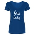 thumbnail image 1 of boss lady Womens V-Neck T-Shirt, 1 of 2