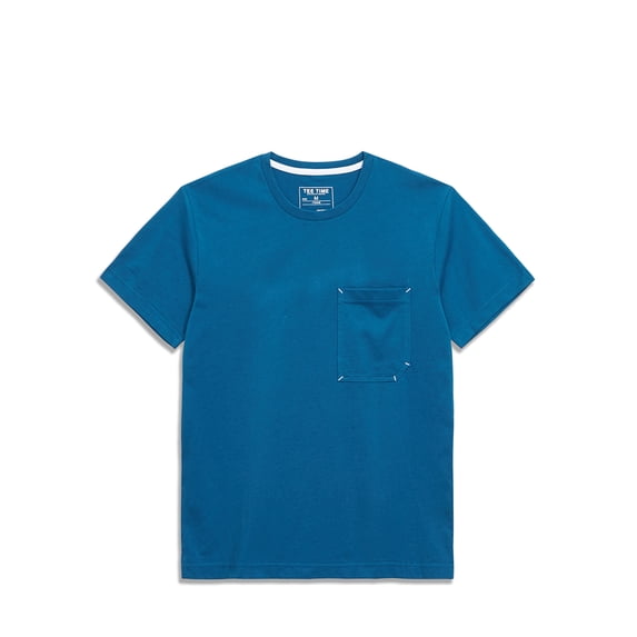 bossini Men's Short Sleeves Pocket Tee Crew Neck Pull-on Workwear T-Shirts, M