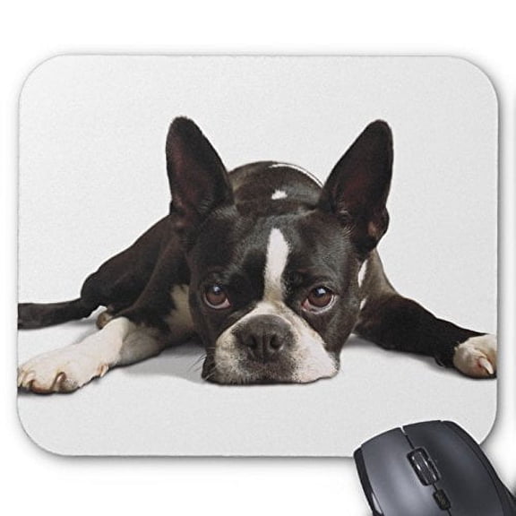 boston terrier poster print Mouse pads Gaming Mouse Pad 9.84x7.87 inches