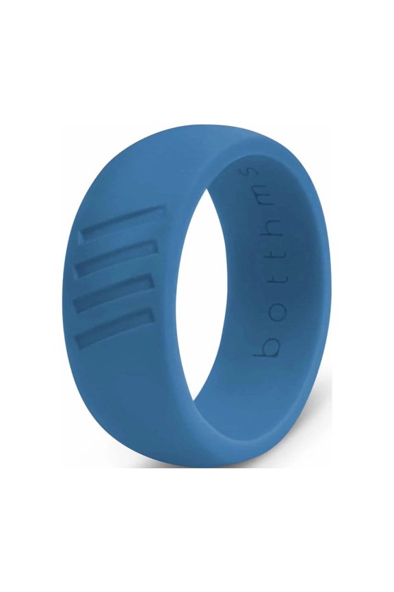 Blue Active Stripes Silicone Ring