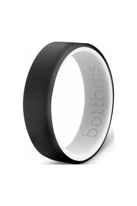 Double Black Silicone Ring