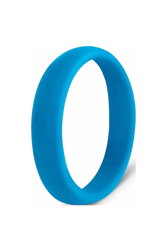 Turquoise Ladies Active Silicone Ring