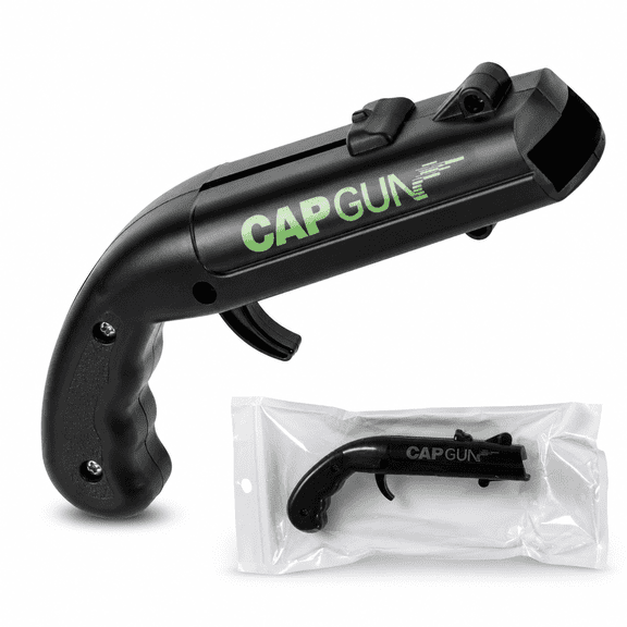 Generic Black Fun Cap Launching Bottle Opener Tool for Parties Barbecues Home Bar