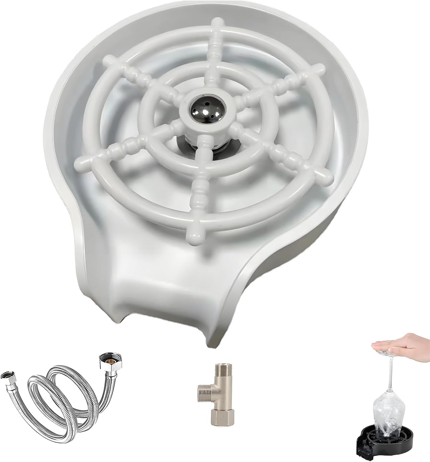 Ambec Rinser This bottle and glass sink accessory, a high-pressure automatic glass ...