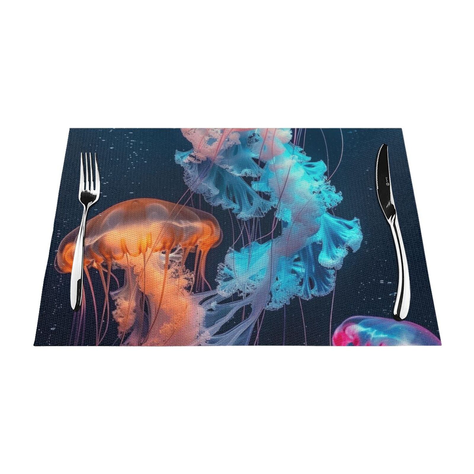 are on the bottom of the sea Table mat can be wiped, dinner mat set