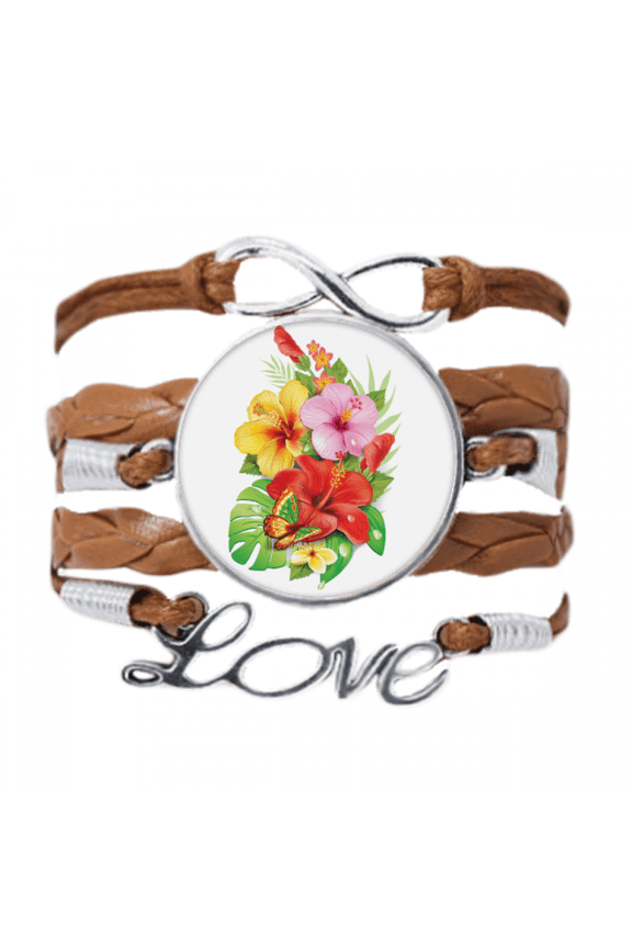 bouquet flowers best wish bracelet love chain ornament wristband