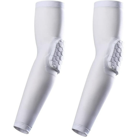 bouti1583 Elbow Pads, Basketball Shooter Sleeves, Collision Avoidance Hex Padded Elbow for Volleyball Football Baseball