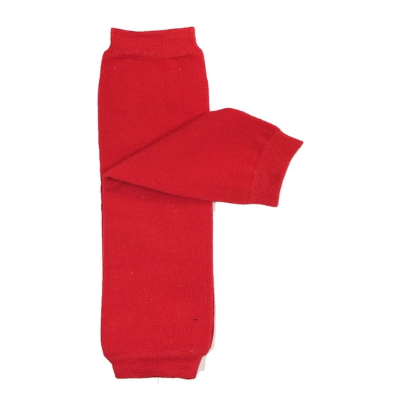 bowbear baby polka dot and solid color leg warmers, solid red