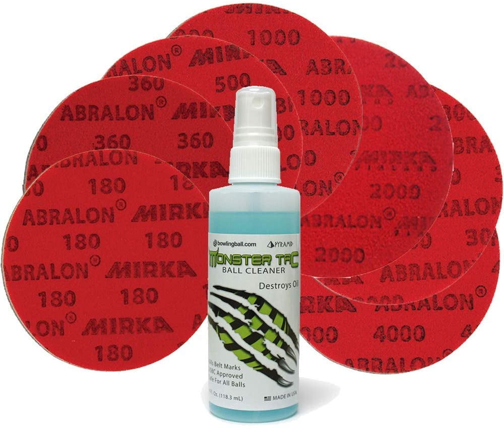 Total Bowling Ball Resurfacing Kit (Set of 7 Abralon
