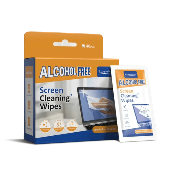 Each box contains 40 individually wrapped cleaning wipes  a portable LCD screen cleaner suitable for mobile phones, computers, LCD televisions, tablets and laptops. Quickly removes dust and grime.