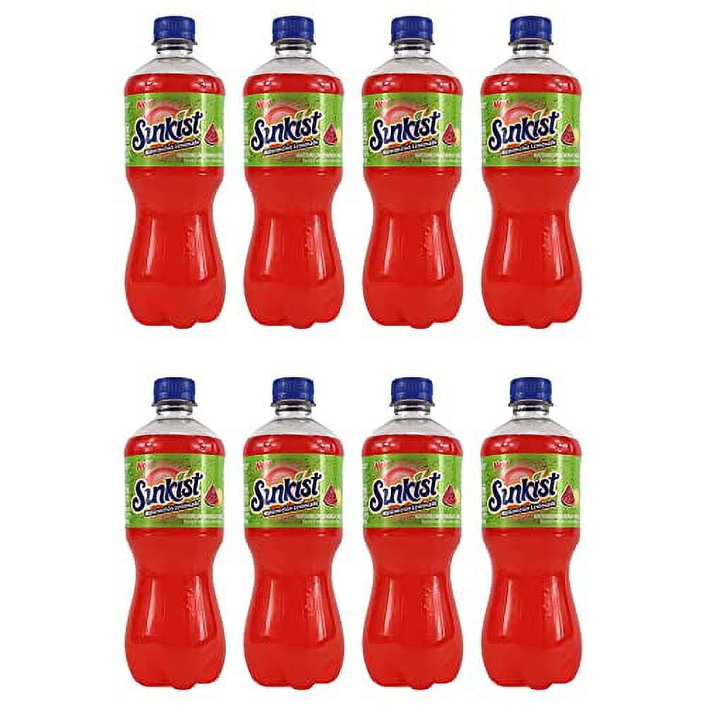 box (pack of 8) sunkist watermelon lemonade soda, 20-oz. bottles ...