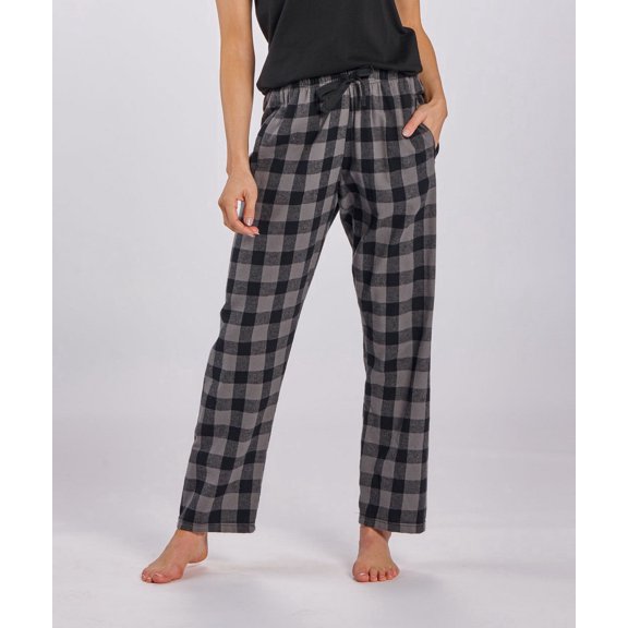 Boxercraft BW6620 Women's Haley Flannel Pant-Ch/Bk Buff Plad-S