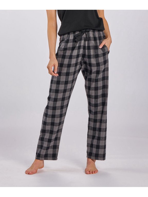 BW6620 Women's Haley Flannel Pant-Ch/Bk Buff Plad-S