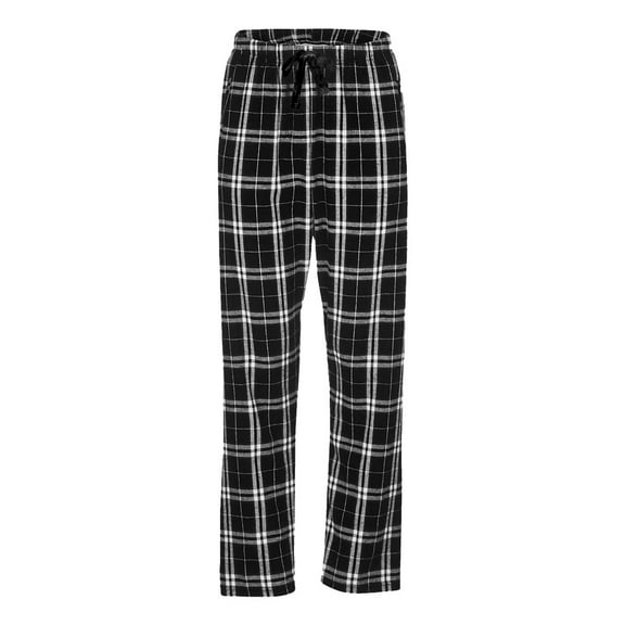 Boxercraft BW6620 Women's Haley Flannel Pant-Black/White Pl-S